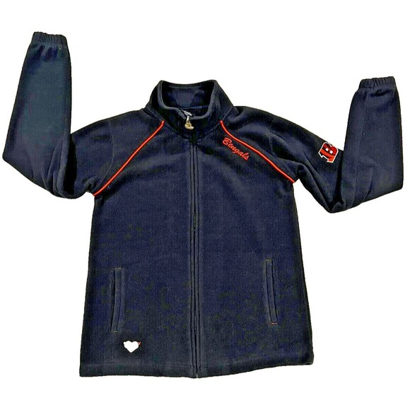 NFL Team Apparel Reebok Women’s Cincinnati Bengals Full Zip Fleece Jacket SZ M - Picture 1 of 7